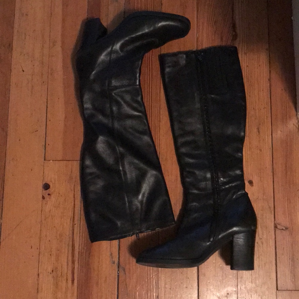 Tall black boot